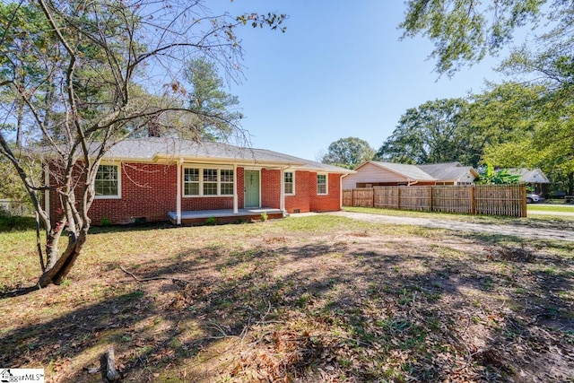 exterior space with a lawn