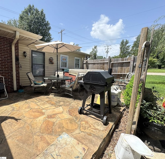 view of patio / terrace with grilling area