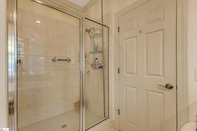 bathroom with walk in shower