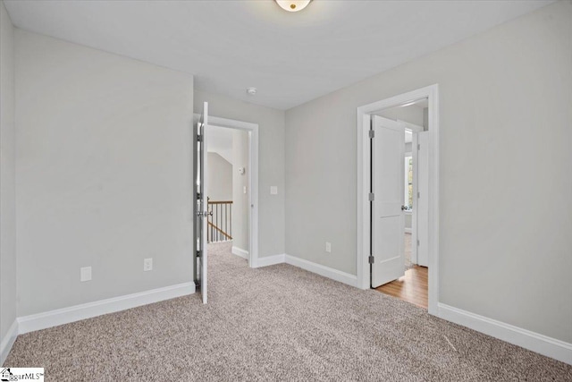 view of carpeted empty room