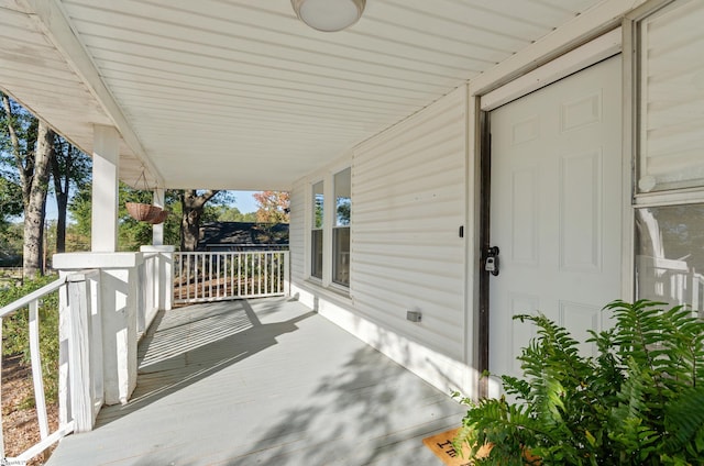 view of patio featuring covered porch