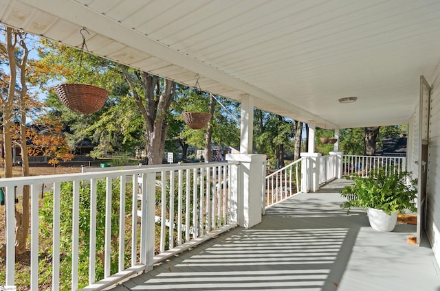 view of patio with covered porch