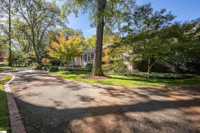 exterior space featuring a front yard