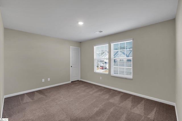 view of carpeted empty room