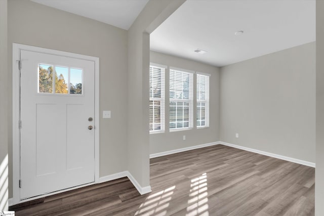 entryway featuring light hardwood / wood-style flooring