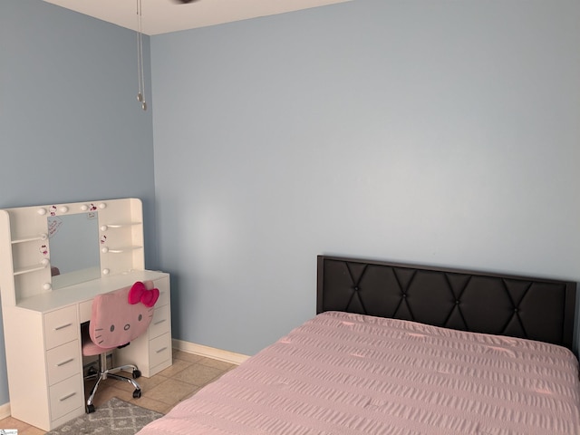 view of tiled bedroom