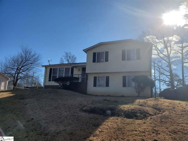 view of front of home