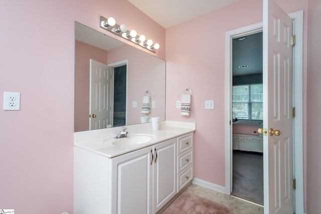 bathroom featuring vanity