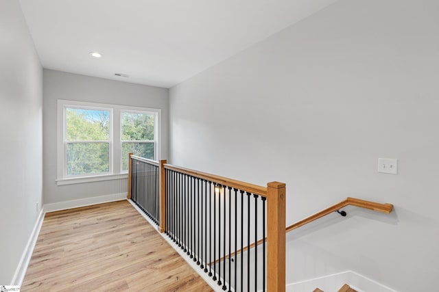 interior space featuring light hardwood / wood-style flooring