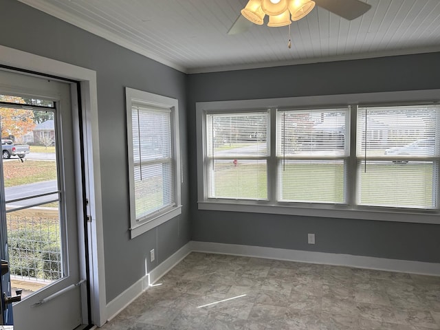 611 Shands St, Clinton, SC 29325 - view of unfurnished sunroom