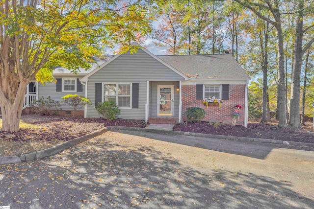 view of ranch-style home