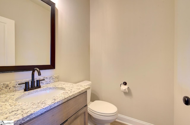113 Bonaire Pointe Smithbrook Subdivision, Anderson, SC 29621 - bathroom featuring toilet, baseboards, and vanity