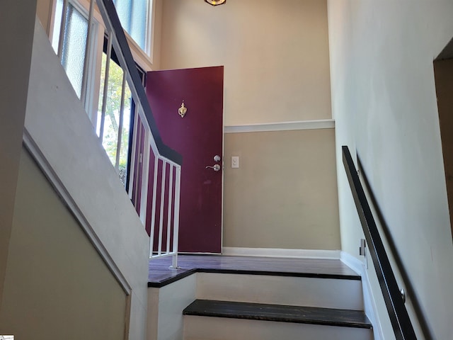 view of stairs