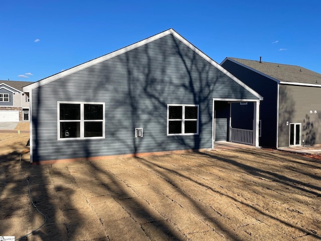 view of back of property