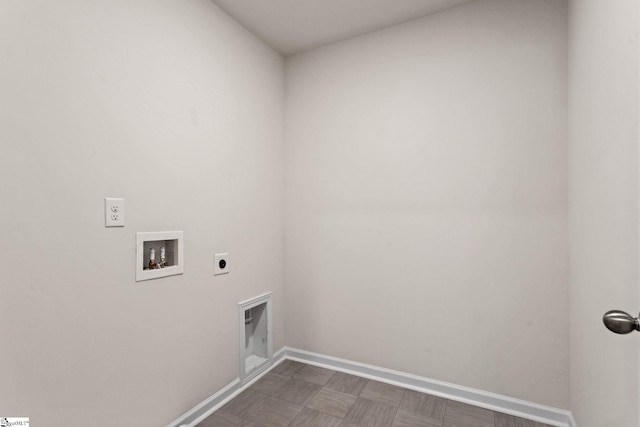 laundry room with hookup for a washing machine and electric dryer hookup