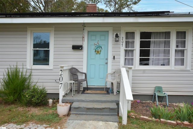 view of entrance to property