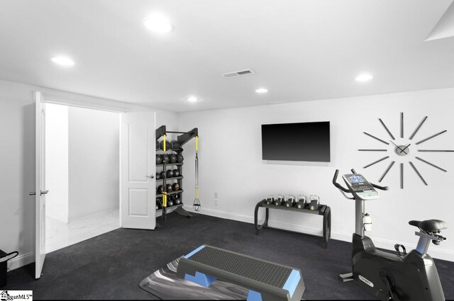 view of workout room