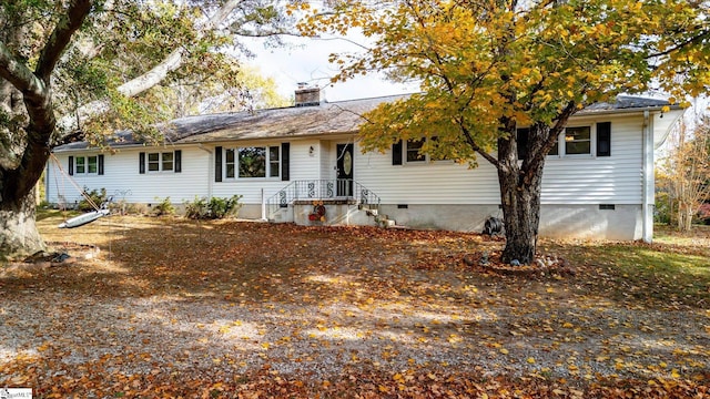 view of ranch-style home