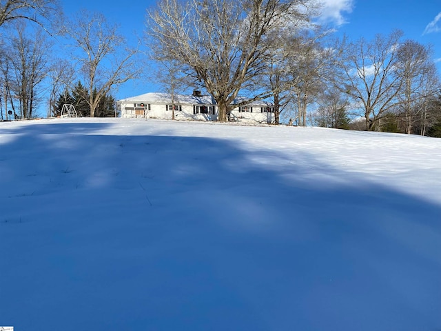 view of snowy yard