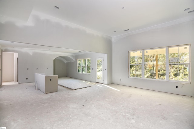 view of unfurnished living room