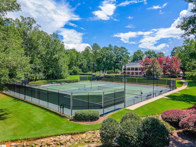 view of sport court