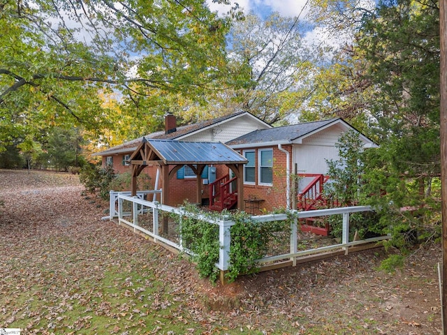 view of front of home