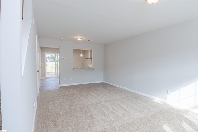 view of carpeted empty room