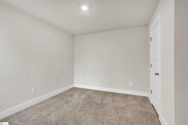 view of carpeted empty room