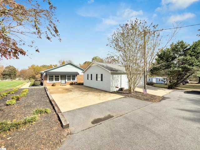 view of ranch-style home