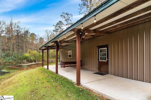 exterior space featuring a patio