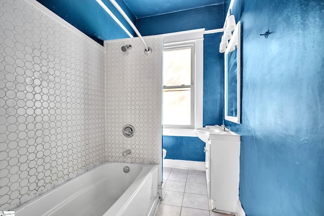 1303 E River St, Anderson, SC 29624 - bathroom featuring tile patterned floors, vanity, toilet, and plenty of natural light