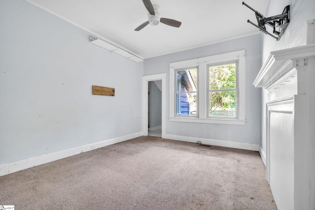 1303 E River St, Anderson, SC 29624 - bonus room with carpet flooring, a ceiling fan, and baseboards