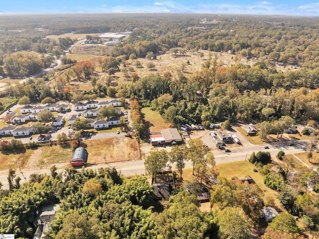 1303 E River St, Anderson, SC 29624 - aerial overview of property's location featuring a forest and nearby suburban area