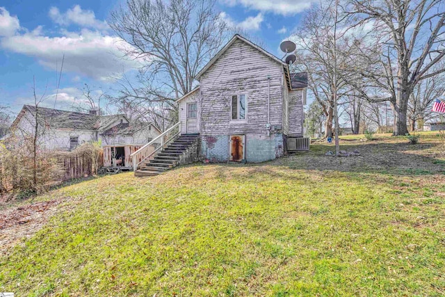 315 Poole St, Woodruff, SC 29388 - view of home's exterior featuring central air condition unit and a lawn