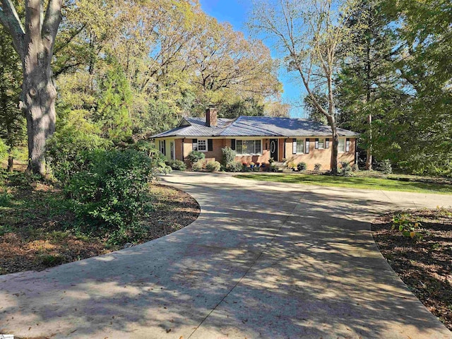 view of ranch-style house