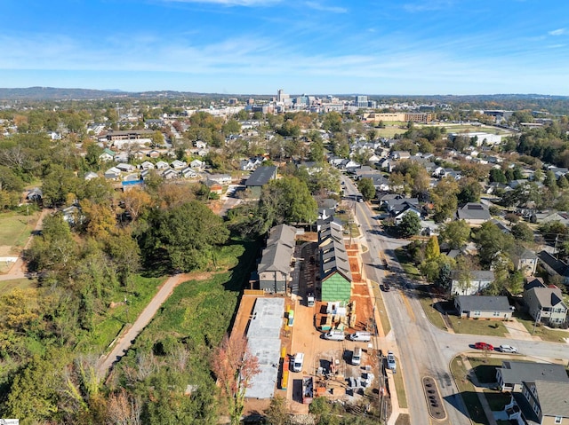 bird's eye view with a residential view