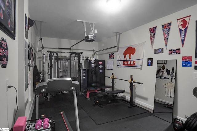 view of workout room