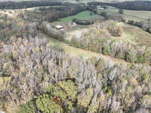 bird's eye view featuring a rural view