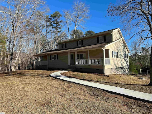 view of front of house with a porch