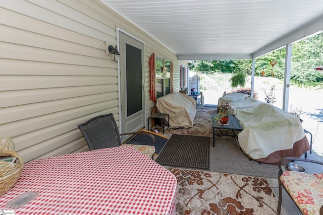 view of patio / terrace with area for grilling