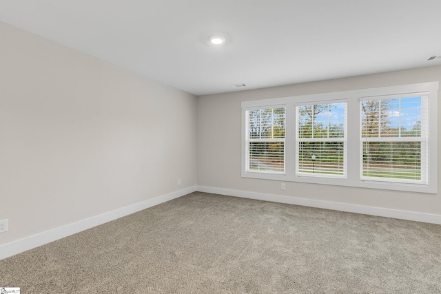 view of carpeted empty room