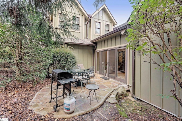 view of patio / terrace with a grill