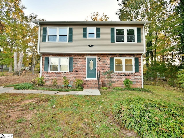 view of front of house featuring a front yard