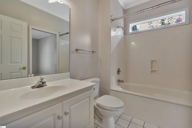 124 Bradley Park, Anderson, SC 29621 - full bathroom featuring tile patterned flooring, toilet, shower / tub combination, and vanity