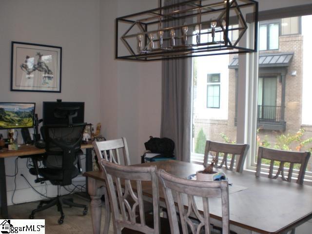 121 W Stone Ave Unit 15, Greenville, SC 29609 - dining space featuring plenty of natural light and an office area