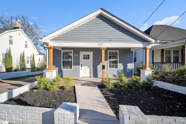 bungalow with a porch