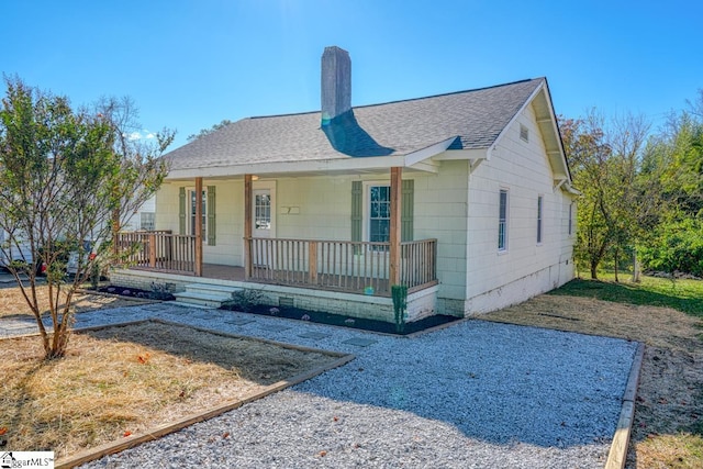 bungalow-style house with covered porch