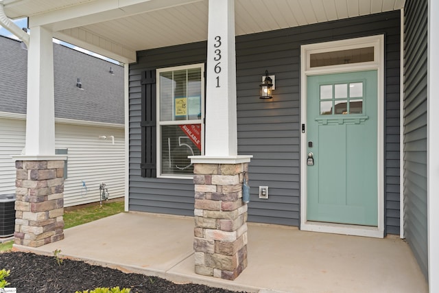 3361 Navin Trl, Roebuck, SC 29376 - property entrance featuring covered porch and central AC