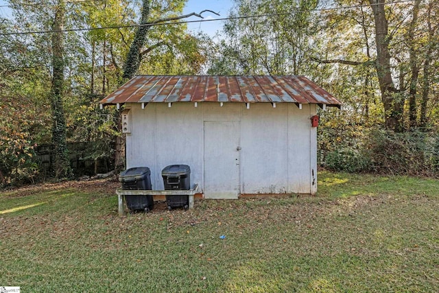 view of outbuilding