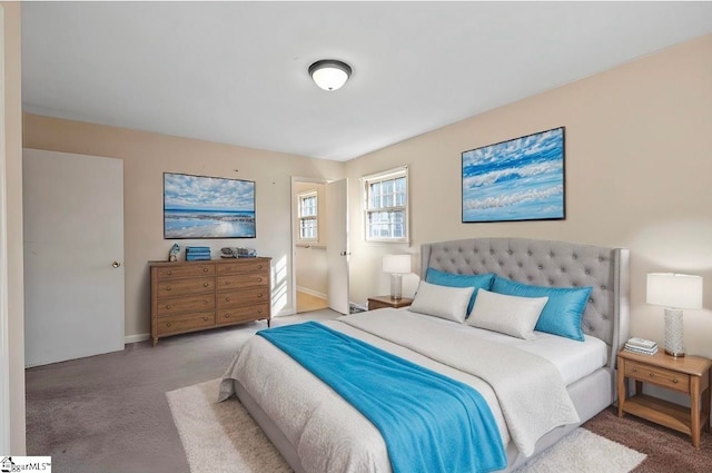 bedroom featuring carpet flooring